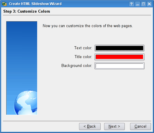 Настройка стиля для веб-презентации