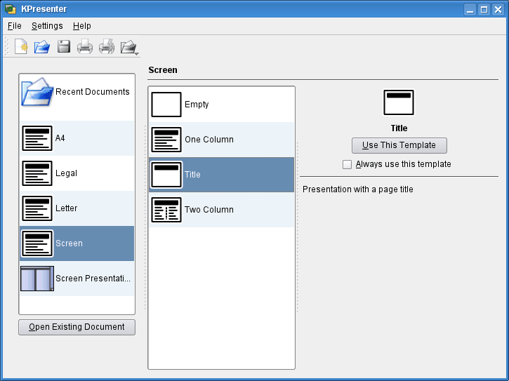 Диалог Выбор документа