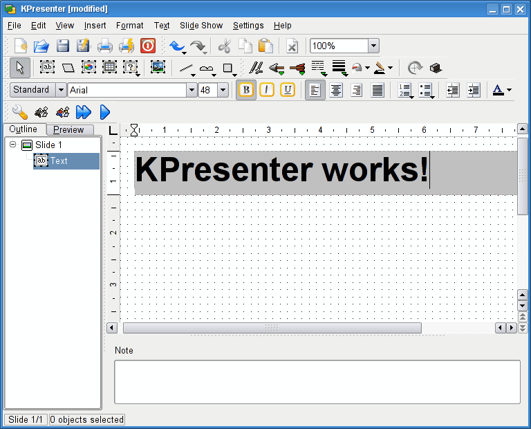 Добавление текста